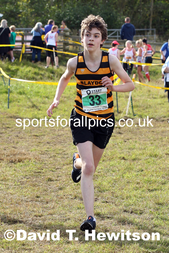 Boys under-15s 2021 North Eastern Harrier League, Druridge Bay. Photo: David T. Hewitson/Sports for All Pics